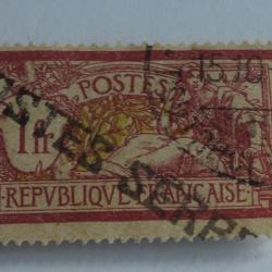 Timbre France Poste Serbes &agrave; Corfou 1918 oblit&eacute;r&eacute;