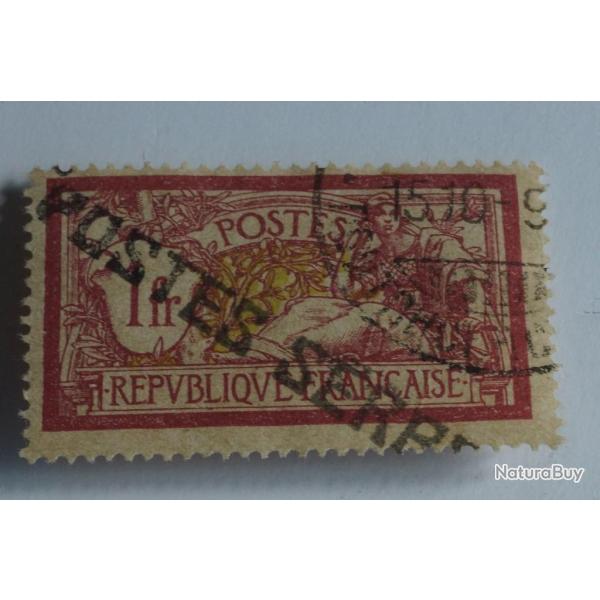 Timbre France Poste Serbes � Corfou 1918 oblit�r�
