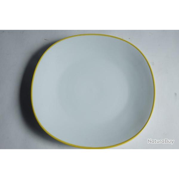 Assiette porcelaine prototype Dan FLAVIN Limoges