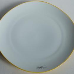 Assiette porcelaine Dan FLAVIN Artes Magnus &eacute;dition limit&eacute;e