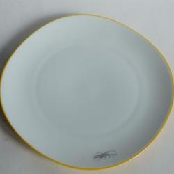 Assiette porcelaine Dan FLAVIN Artes Magnus &eacute;dition limit&eacute;e