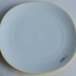 Assiette porcelaine Dan FLAVIN Artes Magnus &eacute;dition limit&eacute;e