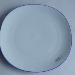 Assiette porcelaine Dan FLAVIN Artes Magnus &eacute;dition limit&eacute;e