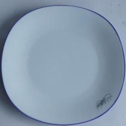 Assiette porcelaine Dan FLAVIN Artes Magnus &eacute;dition limit&eacute;e