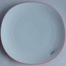 Assiette porcelaine Dan FLAVIN Artes Magnus &eacute;dition limit&eacute;e