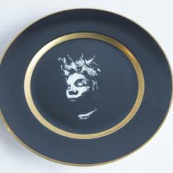 Paul BENNEY Peinture originale sur porcelaine Artes Magnus 1987