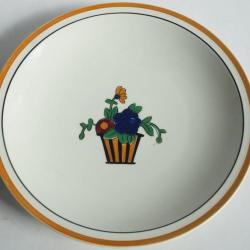 Assiette plate c&eacute;ramique Jean Luce Art D&eacute;co