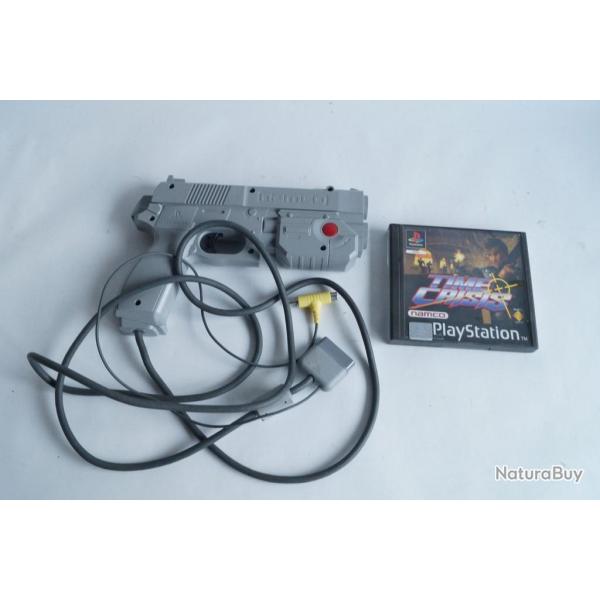 Jeu vid�o PS1 Time Crisis + pistolet G-Con Namco