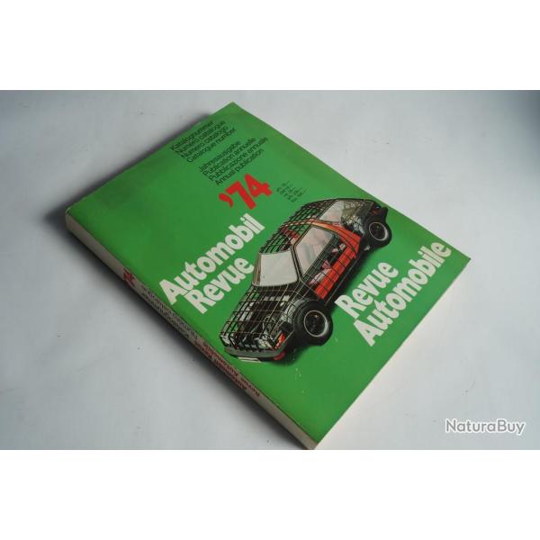 Revue Automobile Num�ro Catalogue 1974