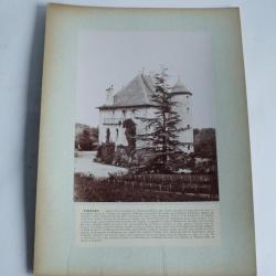 Photographie originale Ch&acirc;teau de Thuyset Thonon-les-Bains Haute-Savoie