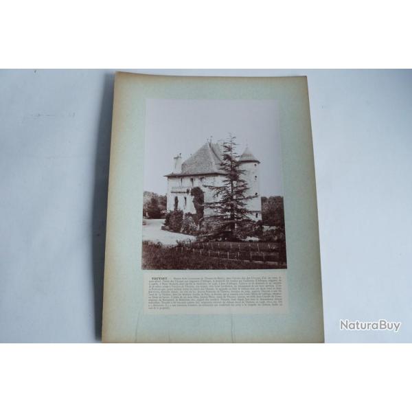 Photographie originale Ch�teau de Thuyset Thonon-les-Bains Haute-Savoie