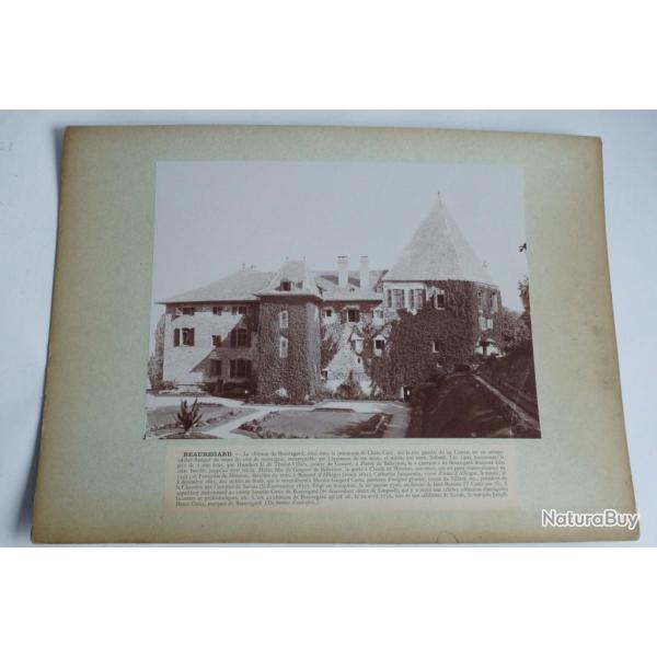 Photographie originale Ch�teau de Beauregard Chens-Cusy Haute-Savoie