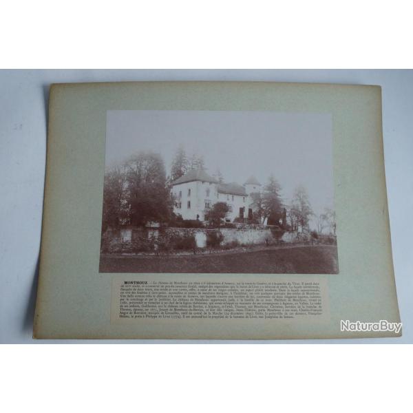 Photographie originale Ch�teau de Monthouz Haute-Savoie