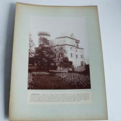 Photographie originale Ch&acirc;teau L'&eacute;chelle Roche-sur-Foron Haute-Savoie
