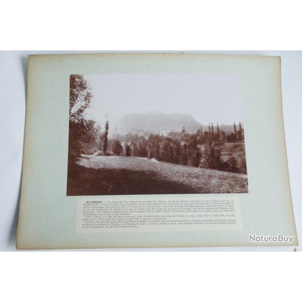 Photographie originale Ch�teau d'Allinges Haute-Savoie