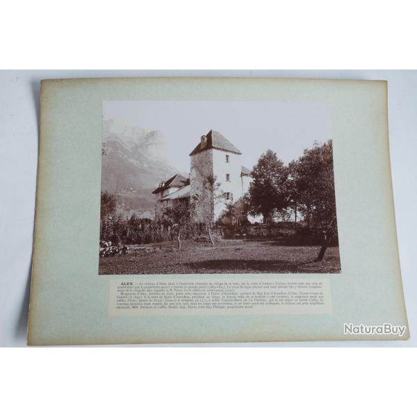 Photographie originale Ch�teau d'Alex Annecy Th�nes Haute-Savoie