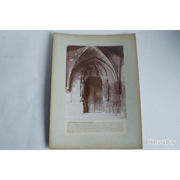 Photographie originale Abondance �glise Haute-Savoie