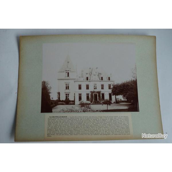 Photographie originale Ch�teau de La Chapelle-Marin Haute-Savoie