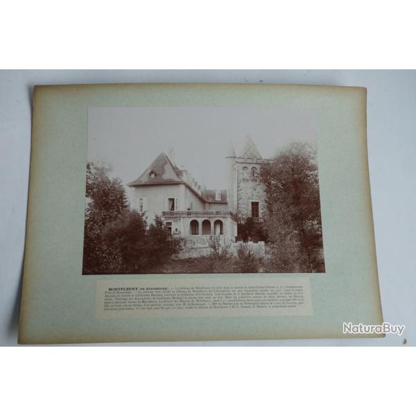 Photographie originale Ch�teau de Montfleury Avressieux Haute-Savoie