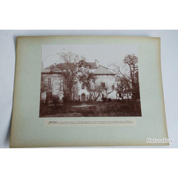 Photographie originale Ch�teau de Mieudry Boussy Haute-Savoie