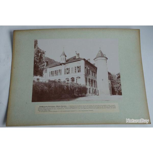 Photographie originale Ch�teau de Gyez Faverges Haute-Savoie