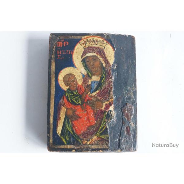 Ic�ne orthodoxe Vierge � l'Enfant XIXe si�cle