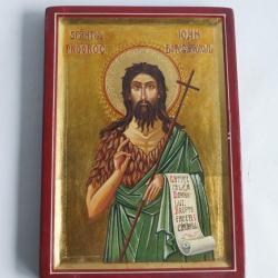 Ic&ocirc;ne orthodoxe Saint Jean-Baptiste Roumanie