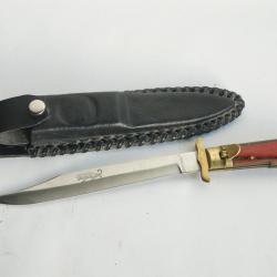 Couteau Poignard de chasse Dague &agrave; la d'Estaing L&eacute;opard