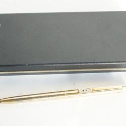 Stylo bille Papermate double coeur dor&eacute; vintage