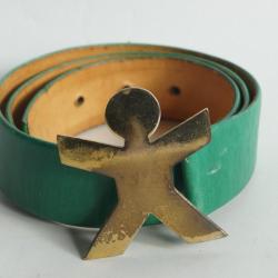 LANVIN Ceinture cuir vert