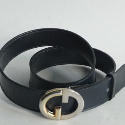 GUCCI Ceinture cuir noir
