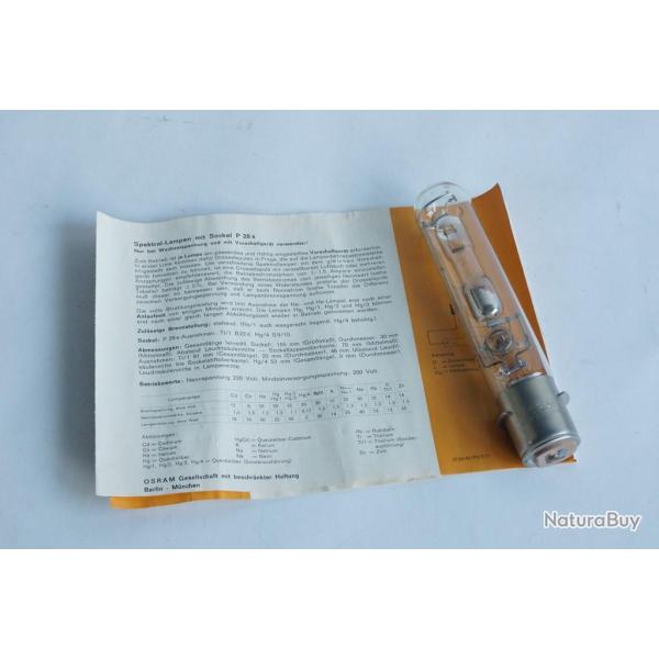 Ampoule Lampe spectrale � sodium Na culot P 28 s