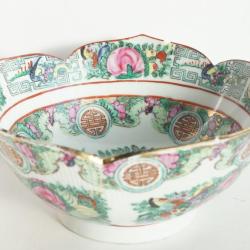 Bol porcelaine Canton Famille Rose Chine