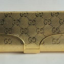 GUCCI Minaudi&egrave;re m&eacute;tal dor&eacute; Pochette de soir&eacute;e