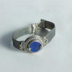 Bracelet argent Lapis-lazuli