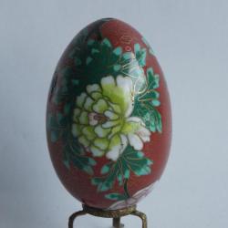 OEuf &eacute;maux cloisonn&eacute;s Chrysanth&egrave;me Chine