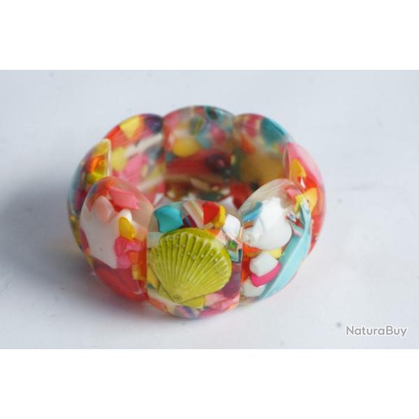 Bracelet design r�sine inclusions Carlos Sobral Br�sil