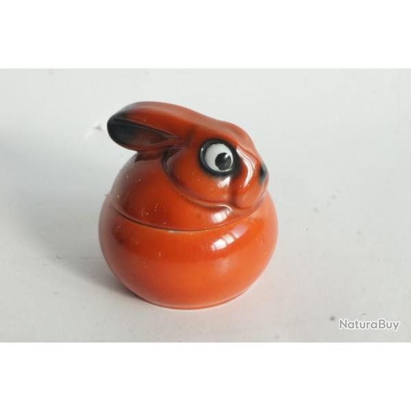 Moutardier figuratif Lapin porcelaine