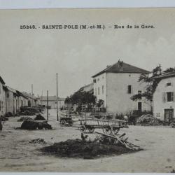 CPA France Meurthe-et-Moselle Sainte-Pole Rue de la gare