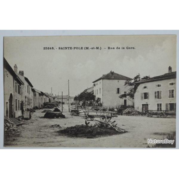 CPA France Meurthe-et-Moselle Sainte-Pole Rue de la gare