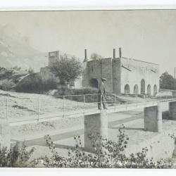 Ancienne Carte Photo Dauphin&eacute; Passerelle sur le Manival Dent de Crolles