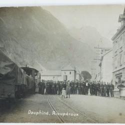 Ancienne Carte Photo Is&egrave;re Dauphin&eacute; Rioup&eacute;roux anim&eacute;e