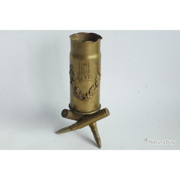 Pot � crayons Cath�drale de Reims Poilus Guerre 14-18