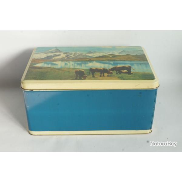Grande Bo�te t�le Lac alpin Vaches Caramelle San Giacomo Genova