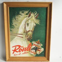 Publicit&eacute; Cigares R&ouml;ssli Habana Tire et attire Iwan Edwin HUGENTOBLER