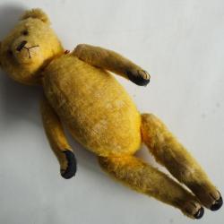 Ancien Ours en peluche articul&eacute; mohair
