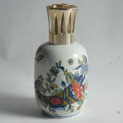 Lampe Berger porcelaine d&eacute;cor Rouen XVIIIe