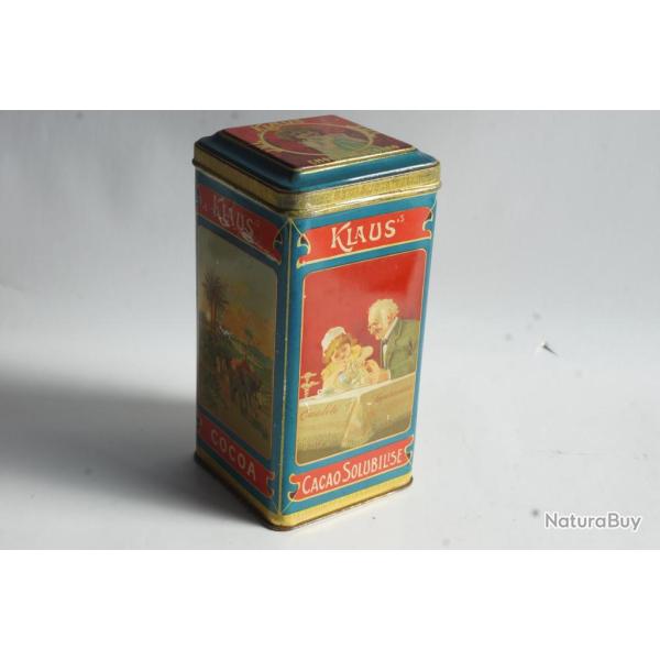 Bo�te t�le lithographi�e chocolat Cacao Soluble Klaus