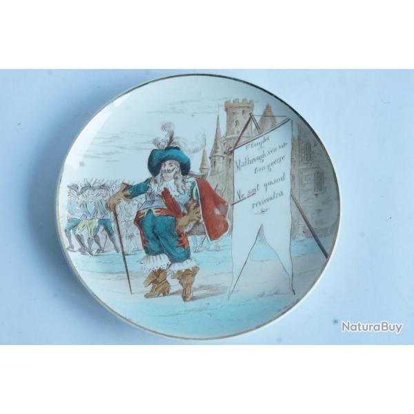 Assiette Creil & Montereau Malbrough s'en va-t-en guerre 1