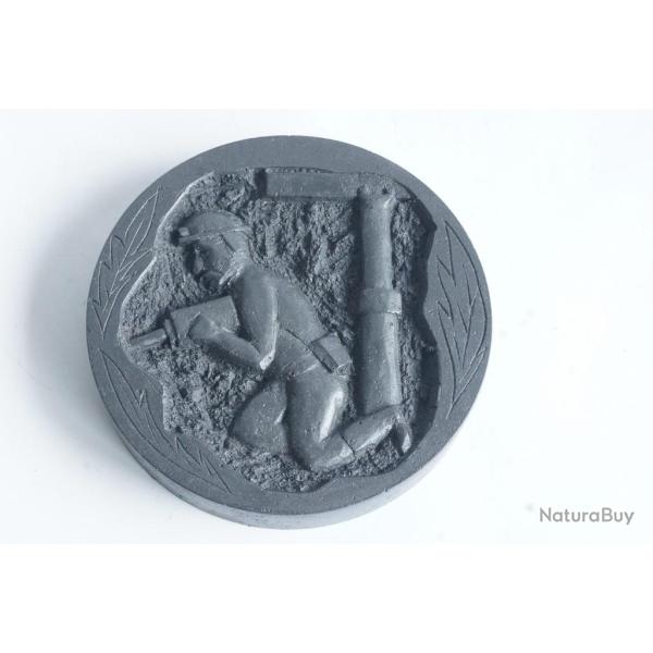 Plaque Charbon sculpt� Mine Pologne